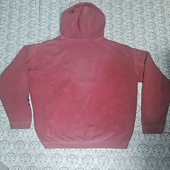 Vintage Y2K WWF Panda Bear Animal Logo 100% Cotton Red Hoodie Med - Picture 7 of 9
